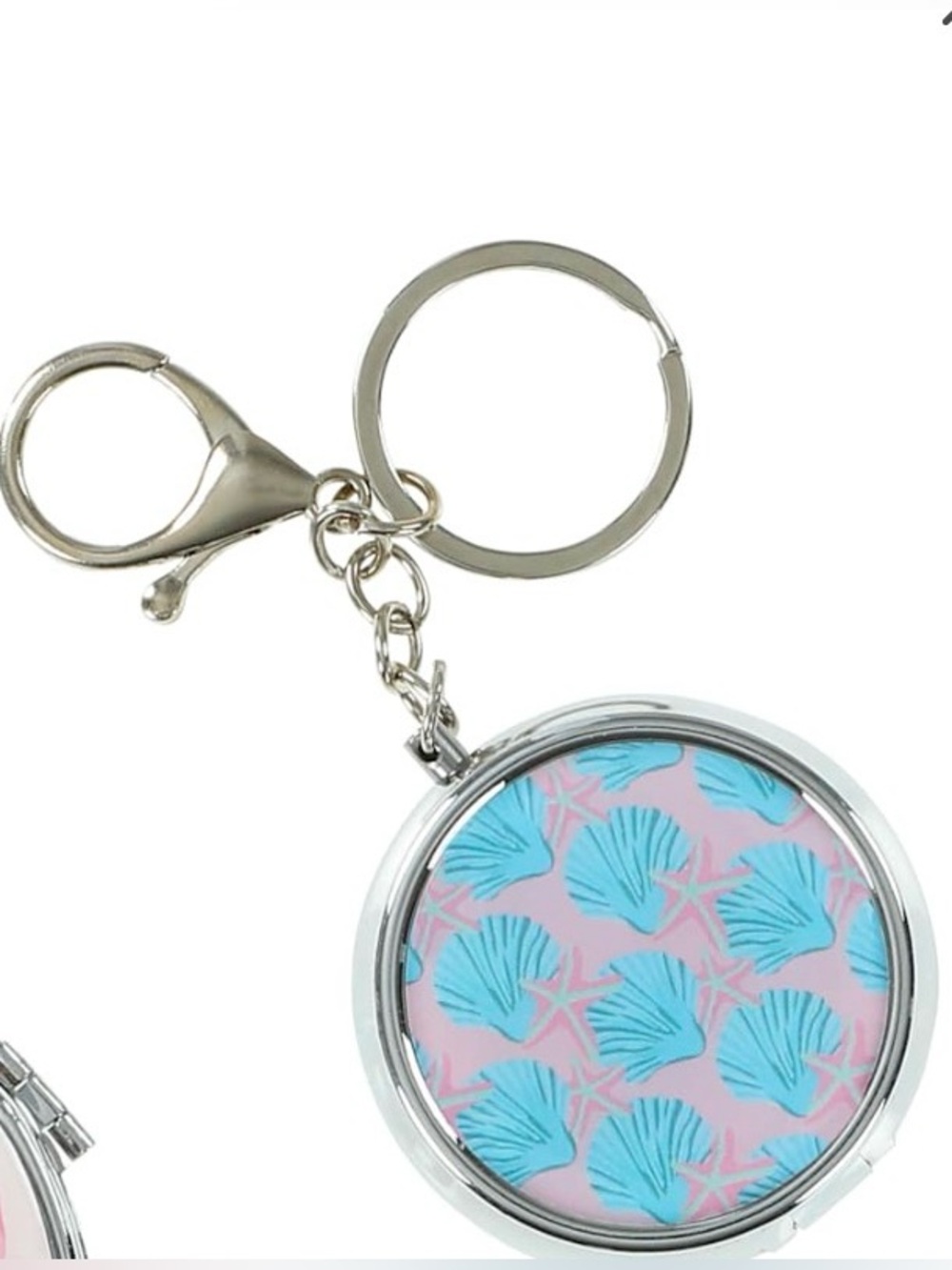 NEW Compact Keychain/Bag Charm Pill Case with Mirror